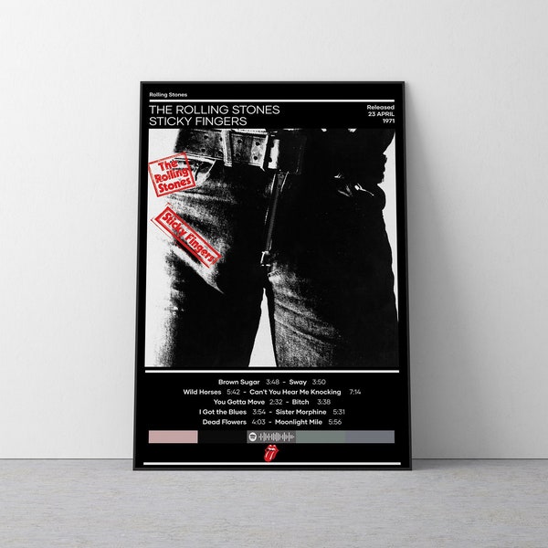 Sticky Fingers Poster Etsy