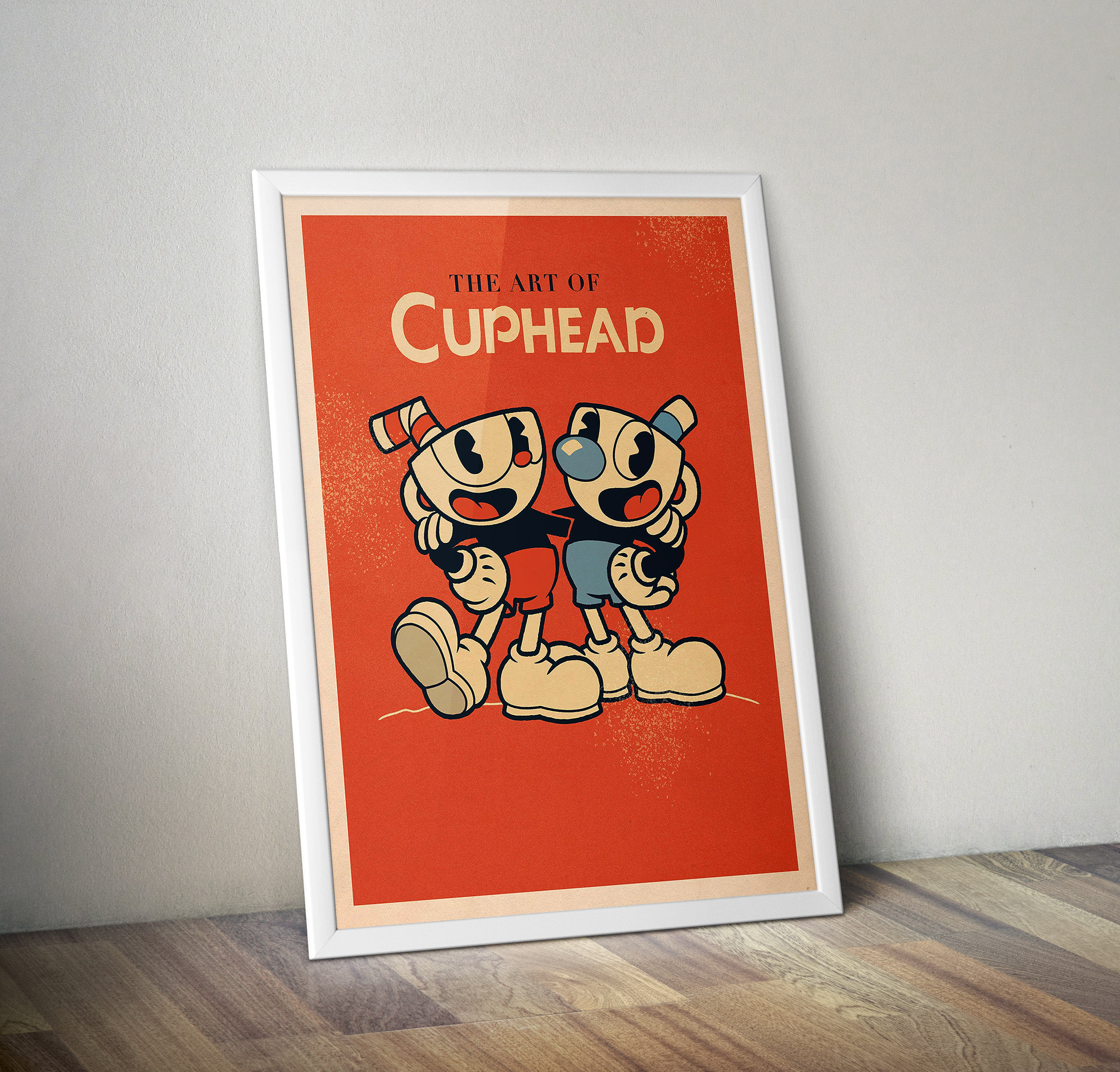 Cuphead King Dice Shadow Box Art by Artovision