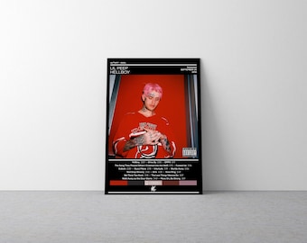 Lil Peep Poster | Hellboy Poster | Music Poster | Album Cover Poster | Music Poster Gift | Wall Decor | Hiphop Poster | 4 Color | Room Decor