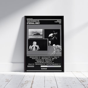 SuicideboyS Poster | Eternal Grey Poster | Music Poster | Album Cover Poster | Music Poster Gift | Wall Decor | 4 Color | Rap Music Poster