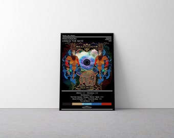 Mastodon Poster | Crack the Skye Poster | Metal Music Poster | Album Cover Poster | Music Poster Gift | Wall Decor | 4 Color | Room Decor