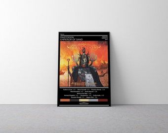 Mastodon Poster | Emperor of Sand Poster | Metal Music Poster | Album Cover Poster | Music Poster Gift | Wall Decor | 4 Color | Room Decor