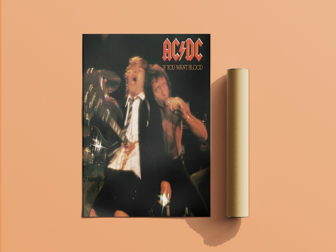 Ac Dc Poster If You Want Blood Poster Concert Poster Album Cover Poster ...