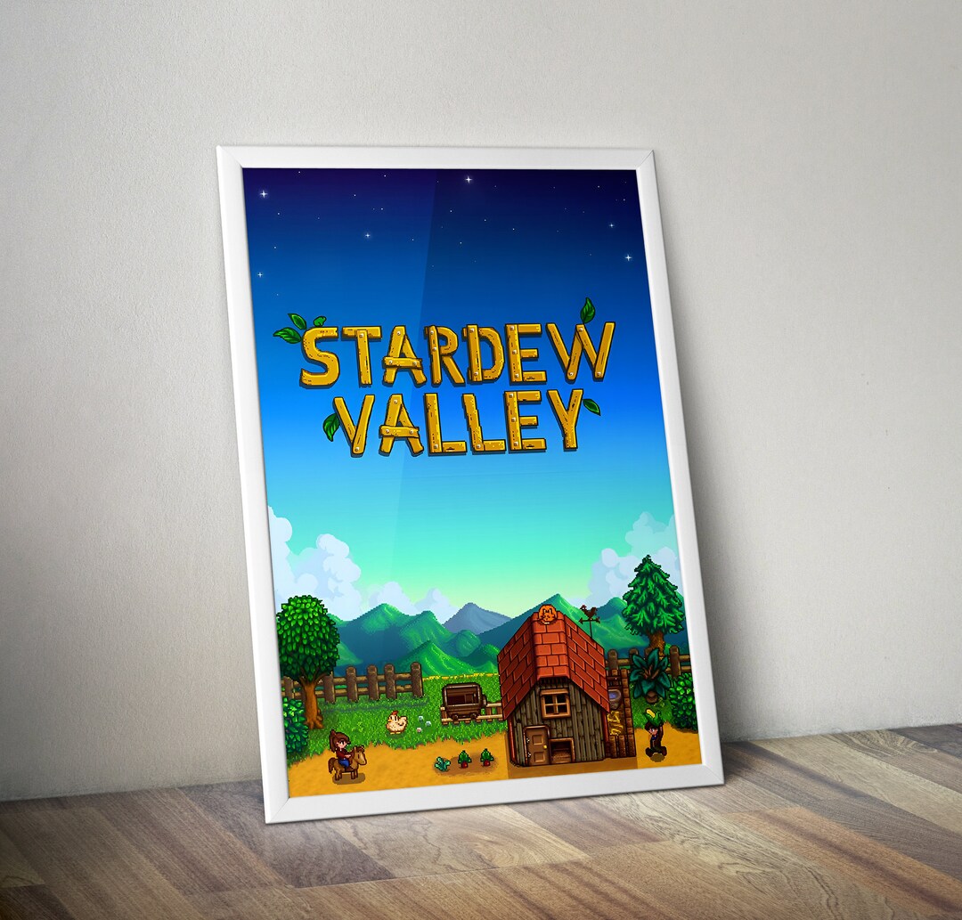 Stardew Valley Poster Stardew Valley Video Game Poster Gaming Poster ...
