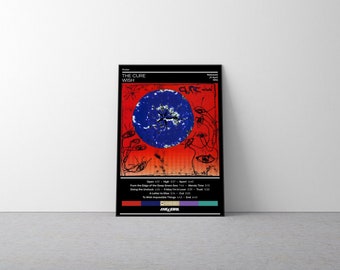 The Cure Poster | Wish Poster | Rock Music Poster | Album Cover Poster | Music Poster Gift | Wall Decor | 4 Color | Print | Home Decor
