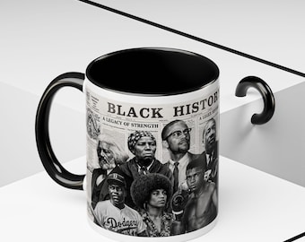 Black History Collage Mug | Accent Coffee Mug