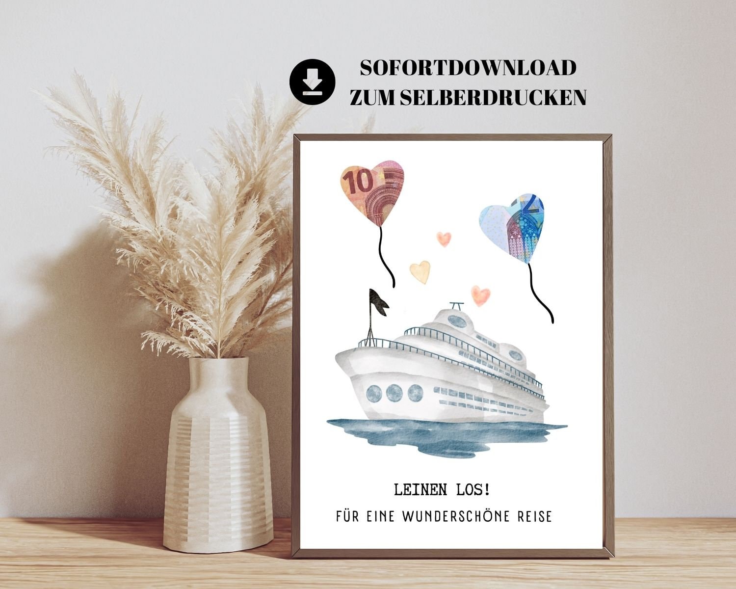 Kreuzfahrt-Make-up-Tasche – Segeltuch, 23x17x5 Cm, Mit 3D-Druck, Perfekt Für Reisen & Geschenk