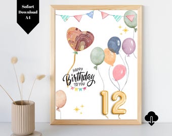 Cucchiaio Regalo Per 12° Compleanno | Inciso Happy 12th Birthday | Acciaio Inox | Per Ragazzo E Ragazza - 2