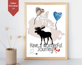 Printable Money Gift for a Canada Trip | Canada Travel Fund | Canada Farewell Gift | Canada Road Trip Holiday Fund | PDF