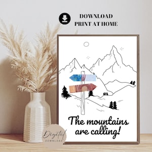 Money gift hiking mountains | Travel fund money gift | Money gift mountain hiking | DIY money gift | Instant printing (for printing yourself)