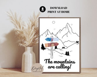 Money gift for hiking in the mountains | Travel fund money gift | Money gift for mountain hiking | DIY money gift | Instant print (for self-printing)