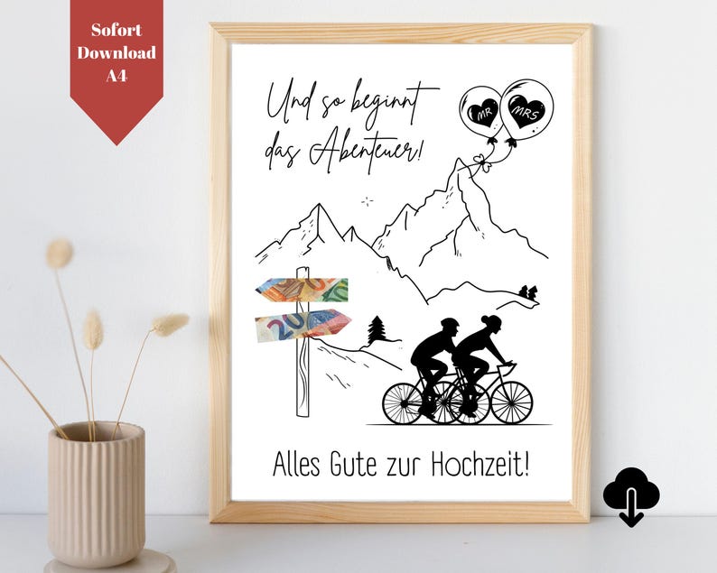 Hochzeit geldgeschenk fahrrad