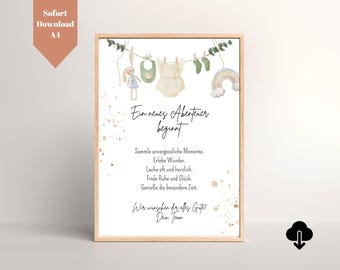 Regalo de despedida colega baja por maternidad PDF | Regalo despedida colega licencia parental | Regalo bebé descanso equipo | plantilla imprimible