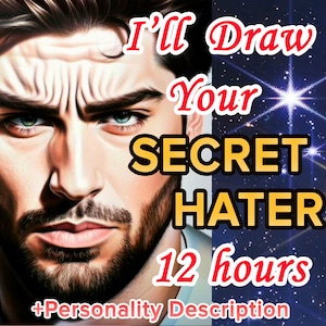 I Will Draw & Describe Your Secret Hater or Enemy | Psychic Drawing, Psychic Reading, Psychic Artist, Artistic Psychic