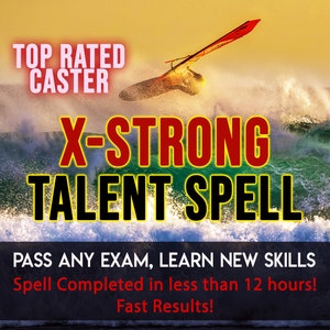 Talent Spell EXTRA STRONG Pass Any Exam or Test, Master Any Skill, Intelligence Spell, Improve Memory Spell & Knowledge Magic