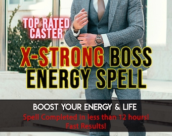 Boss Energy Spell EXTRA STRONG Success Spell, King & Alpha Male Energy, Millionaire Spell, Confidence