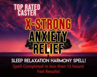 Anxiety Relief Spell EXTRA STRONG Sleep and Relaxation Spell, Harmony and Peace Spell