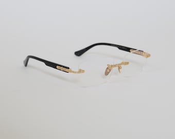 Randlose Titanbrille, Anti-Blaulicht, Unisex Brille