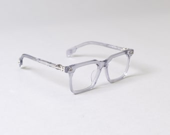 Montura ultraligera de titanio puro con protección contra la luz azul y la miopía. Gafas unisex. Gafas de moda.