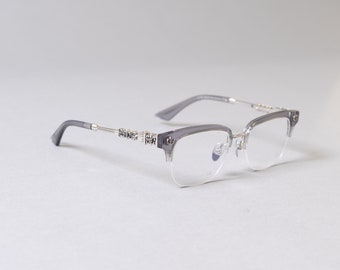 Montura ultraligera de titanio puro con protección contra la luz azul y la miopía. Gafas unisex. Gafas de moda.