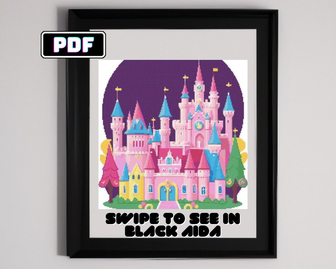 Enchanting Castle Cross Stitch Pattern Instant PDF Download - Etsy ...