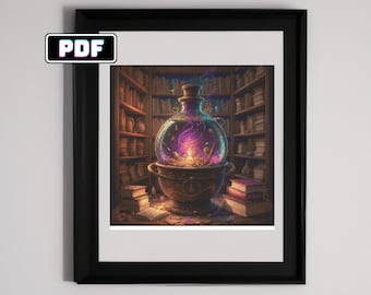 Enchanting Magical Potion Cross Stitch Pattern