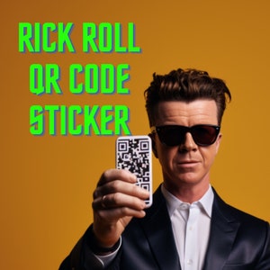 Rick Roll with Lyrics Kiss-Cut Stickers