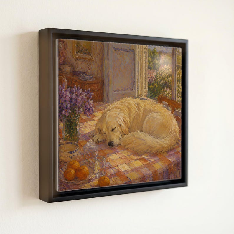 Golden Retriever Bonnard Ceramic Tile | Dog Wall Art | Gift for Golden