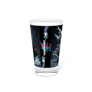 Pint Glass, 16oz motorcycle beast