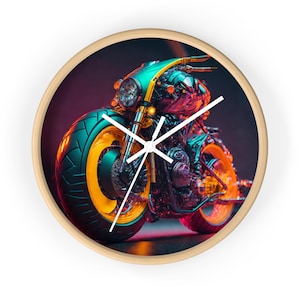 Wall Clock motorcycle