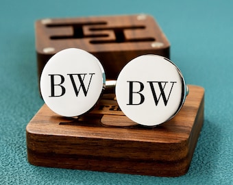 Personalized Cufflinks, Groomsmen Gifts, Custom Engraved Wedding Day Cufflinks, Grooms men Proposal, Bachelor Party Gift For Husband