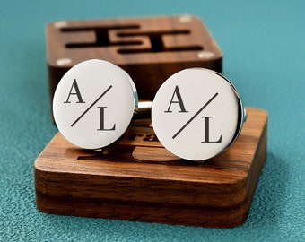 Personalized Cufflinks, Custom Cufflinks for Groom Cufflink, Wedding Day Gift, Groomsman Gifts, Father's Day gift, Anniversary Gift for Men