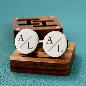 Personalized Cufflinks, Custom Cufflinks for Groom Cufflink, Wedding Day Gift, Groomsman Gifts, Father&#39;s Day gift, Anniversary Gift for Men