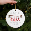 Personalised First Christmas as a Family of 4 Ornament, Baby First Christmas Tree Ornament, 1st Xmas Ornament 2025 product logo