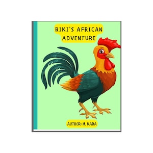 Children&#39;s Digital Book, Riki&#39;s African Adventure, Storybook, PDF/Printing Download, Bed Time Story, Educational/Fun 8-12 Age, Kids Reading