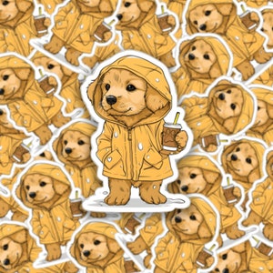 Stickers Kawaii Cute Stickers Golden Retriever Sticker Vinyl Stickers Laptop Stickers Dogs Tumbler Vinyl Funny Sticker Dog Stickers Vinyl