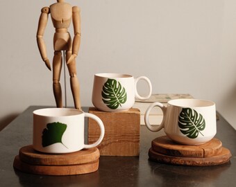 Handmade ceramic mug, Unique Mug, Fruit mug, Handmade mug, Cute handmade mug, Sute pottery mug, Summer mug, Cute mug gift, Minimalist mug,
