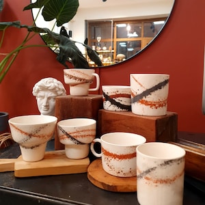 Handmade ceramic mug, Unique Mug, Fruit mug, Handmade mug, Cute handmade mug, Sute pottery mug, Summer mug, Cute mug gift, Minimalist mug,
