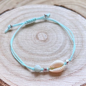Cowrie Shell Bracelet Boho Bracelet Surf Stackable Waterproof Friendship Bracelet Gift For Her Multiple Colours Handmade Customisation