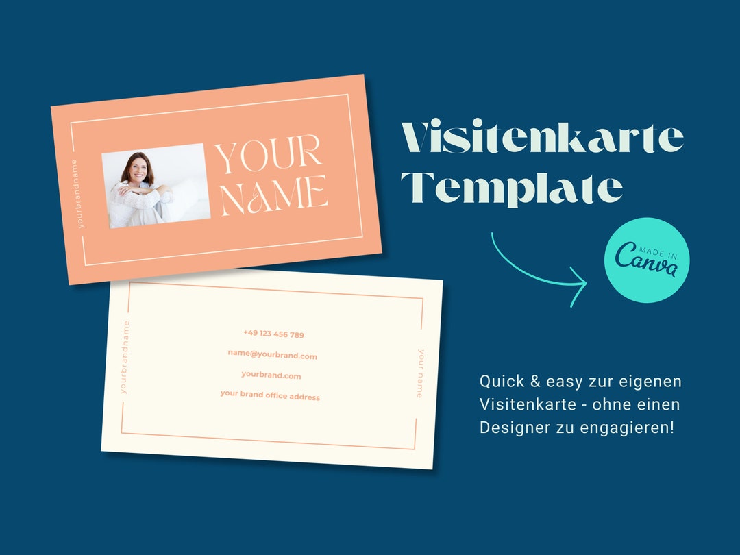 Business Card Design Template for Canva Business Card Design Quickly