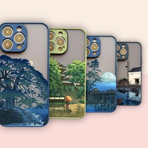 Japanese Landscape iPhone Case for 16 Pro Max 15 14, Aesthetic Scenery Cover, Japan Series Art for 13 Mini 12 11 SE2 XS Plus Gift for Women