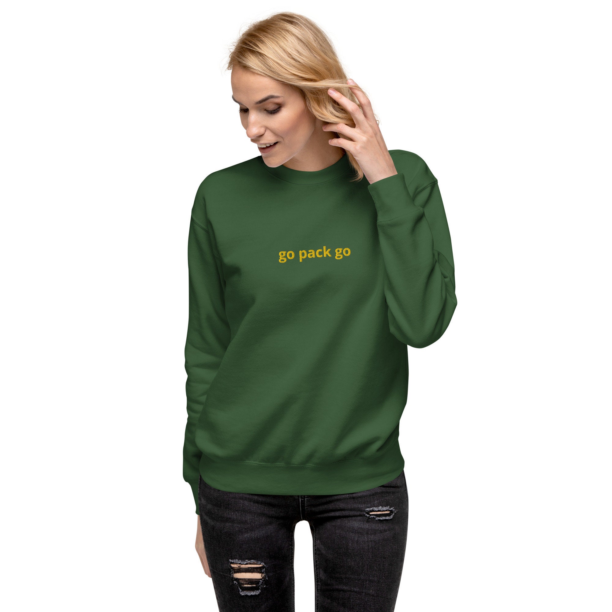 Go pack go sweatshirt white online