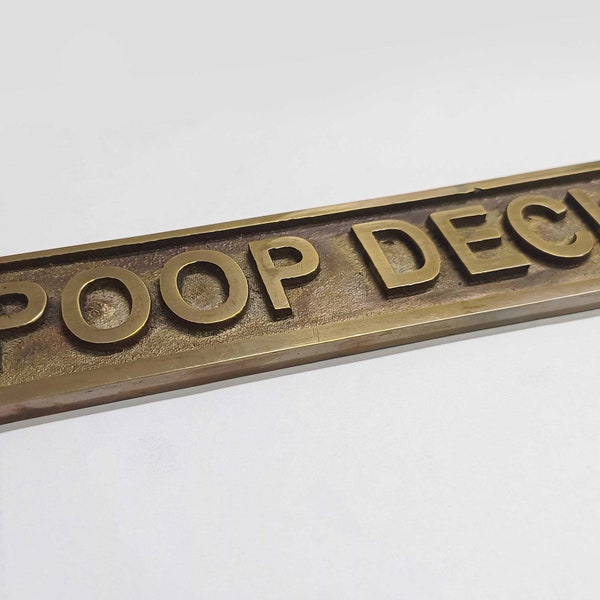 Messing op maat deurbord gepersonaliseerde borden kakdek plaquette - wasruimteborden - huisdecorborden - Metalen bord voor binnen buiten