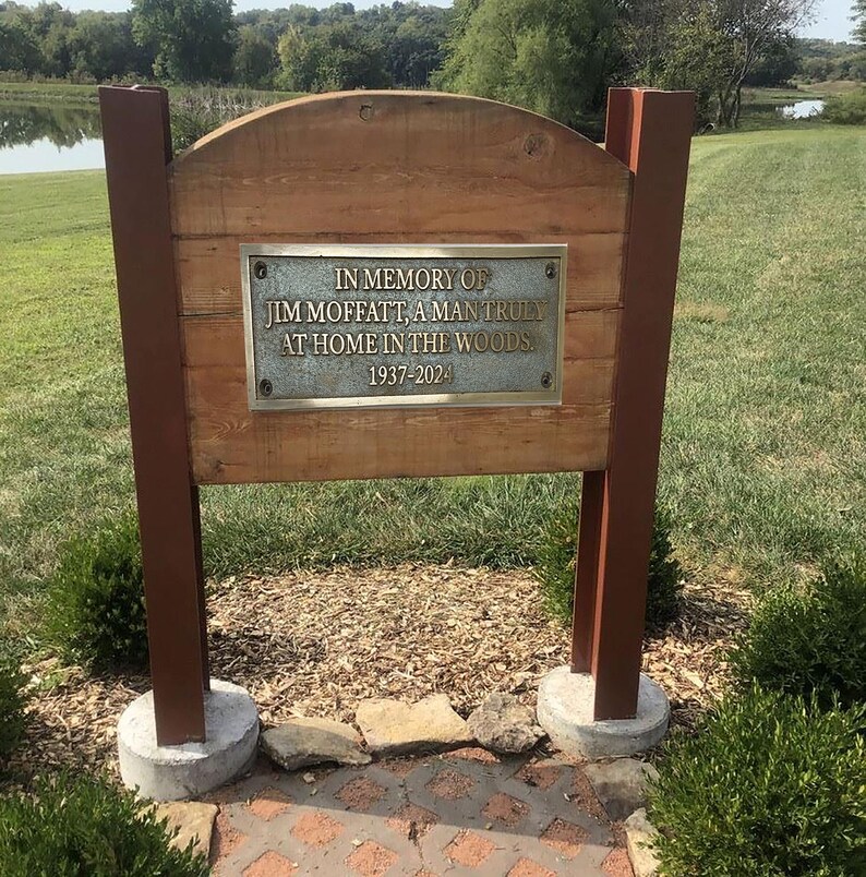 Cast Bronze Custom Memorial Plaqueswall Mounted or Garden Stake Gift