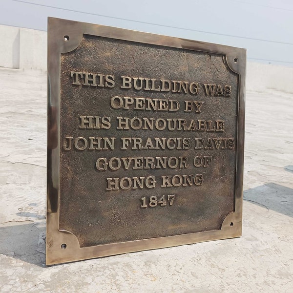 Plaques personnalisées en bronze coulé - Plaques commémoratives personnalisées - Plaques commémoratives - Panneaux d'information - Panneaux de bâtiments historiques