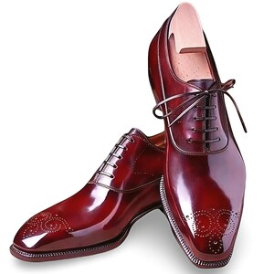 Blue Burgundy Shoes - Etsy