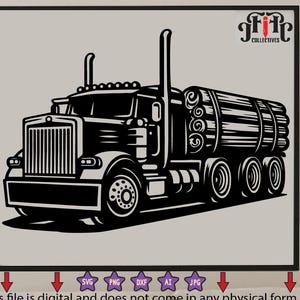 Logging Truck svg, Wood Man Shirt png, Lumber Owner Monogram, Logger Dad Clipart, 8 Wheeler Truck Cut File, Lumberjack Gift Idea, Woodman