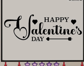 Feliz día de San Valentín SVG, corazón SVG, San Valentín SVG, amor Svg, popular, cita, PNG, Dxf, archivos Svg para Cricut, descargas de diseños de sublimación