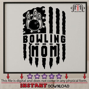 US Bowling Mom svg  Clip Art , Bowling png, Bowling Clipart, Bowling Cutfile, Bowling Digital Download, Bowling Cutting File, Sports Mom svg