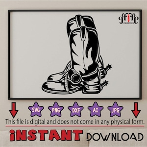 Cowboy boots,Cowboy Western boots,Instant Download,SVG, PNG, EPS, dxf, jpg digital download